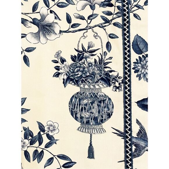 NWOT Williamsburg Waverly Garden Room Blue Chinoiserie Pillow Cases Shams 26x20 - Picture 3 of 5